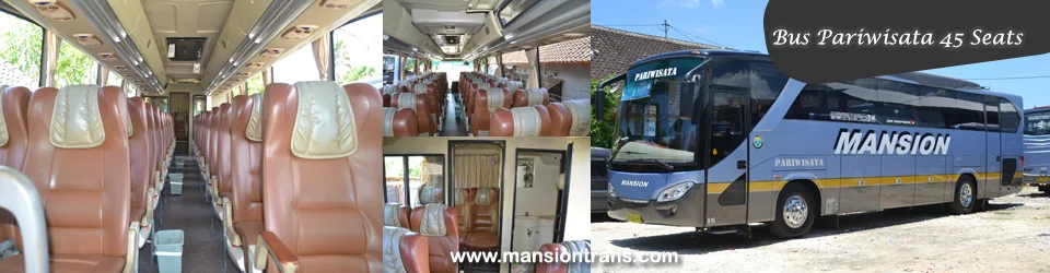 Bus besar yang digunakan untuk perjalanan grup di Bali
