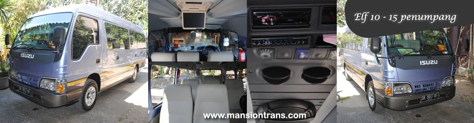 Minibus Mansion Transport untuk rombongan kecil di Bali